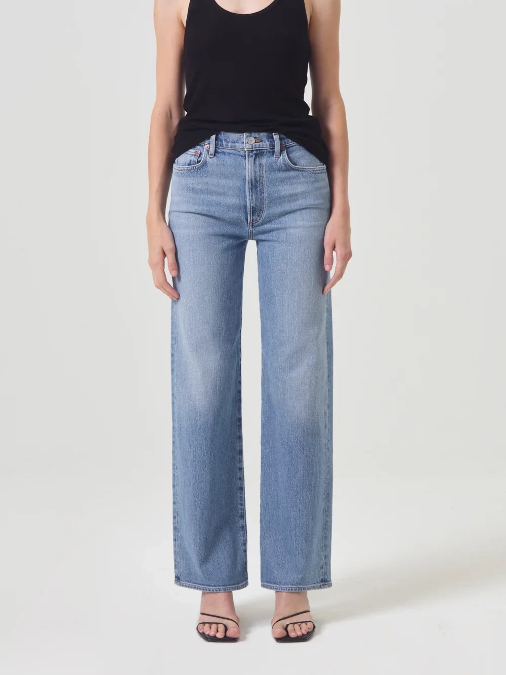 AGOLDE Harper Mid-Rise Relaxed Straight-Leg Jeans